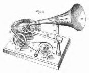 Berliner's hand-cranked gramophone